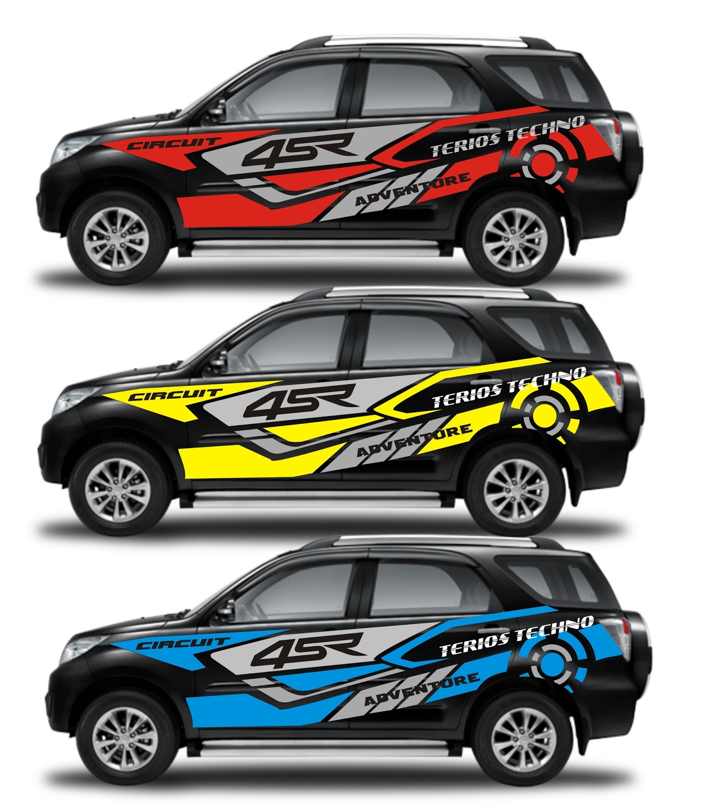 Cutting Sticker Mobil All New Terios