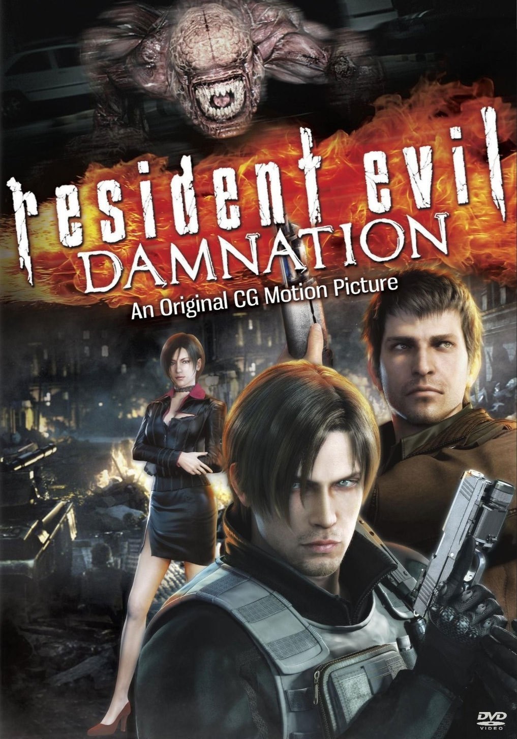 Resident Evil Damnation 2012 Dual Audio Hindi ORG 720p BluRay 800MB ESubs Download