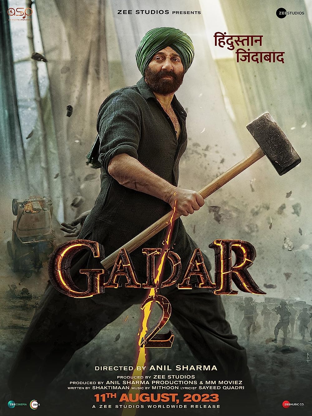 Gadar 2 2023 Hindi Movie 550MB HDCAM 480p Download