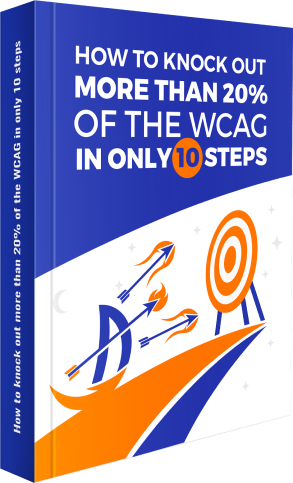 How to knock out more than 20% of the WCAG in only 10 steps Ebook cover