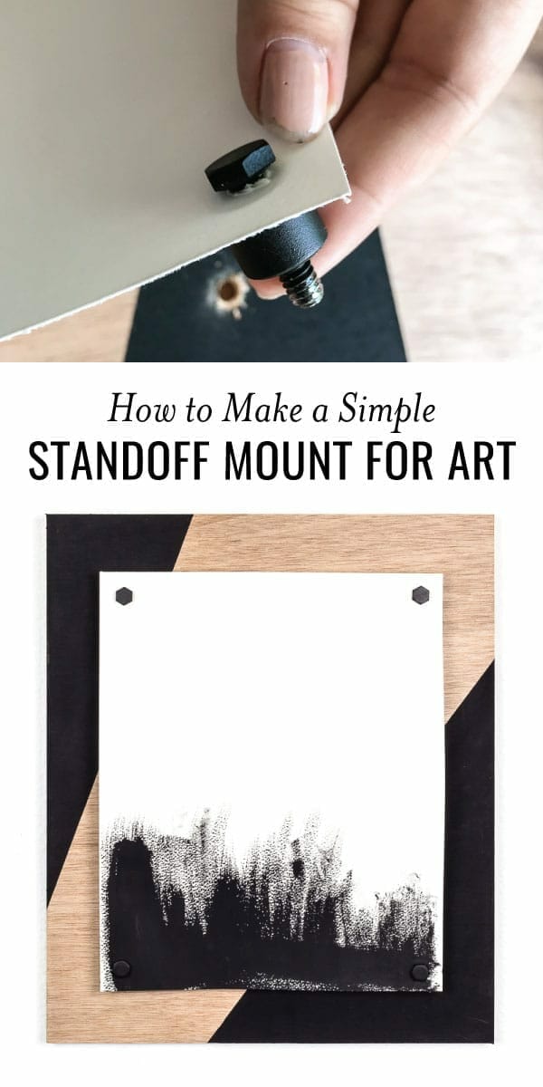 DIY Standoff Mount pinnable image