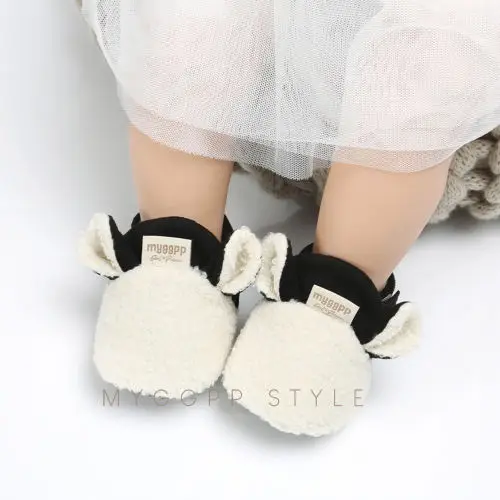 2019 New Fashion  Toddler Newborn Baby Crawling Shoes Boy Girl Lamb Slippers Prewalker Trainers 5