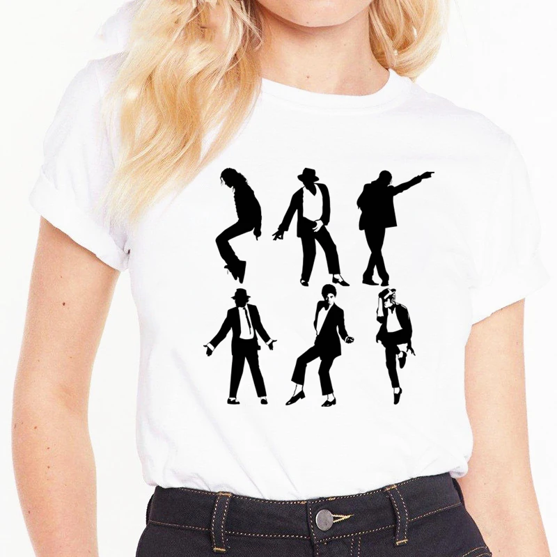 Women's T shirt  Michael Jackson MJ OLODUM T-shirt Funny O-Neck Short Sleeves Summer Casual Fashion Aesthetic Women Tshirt tops