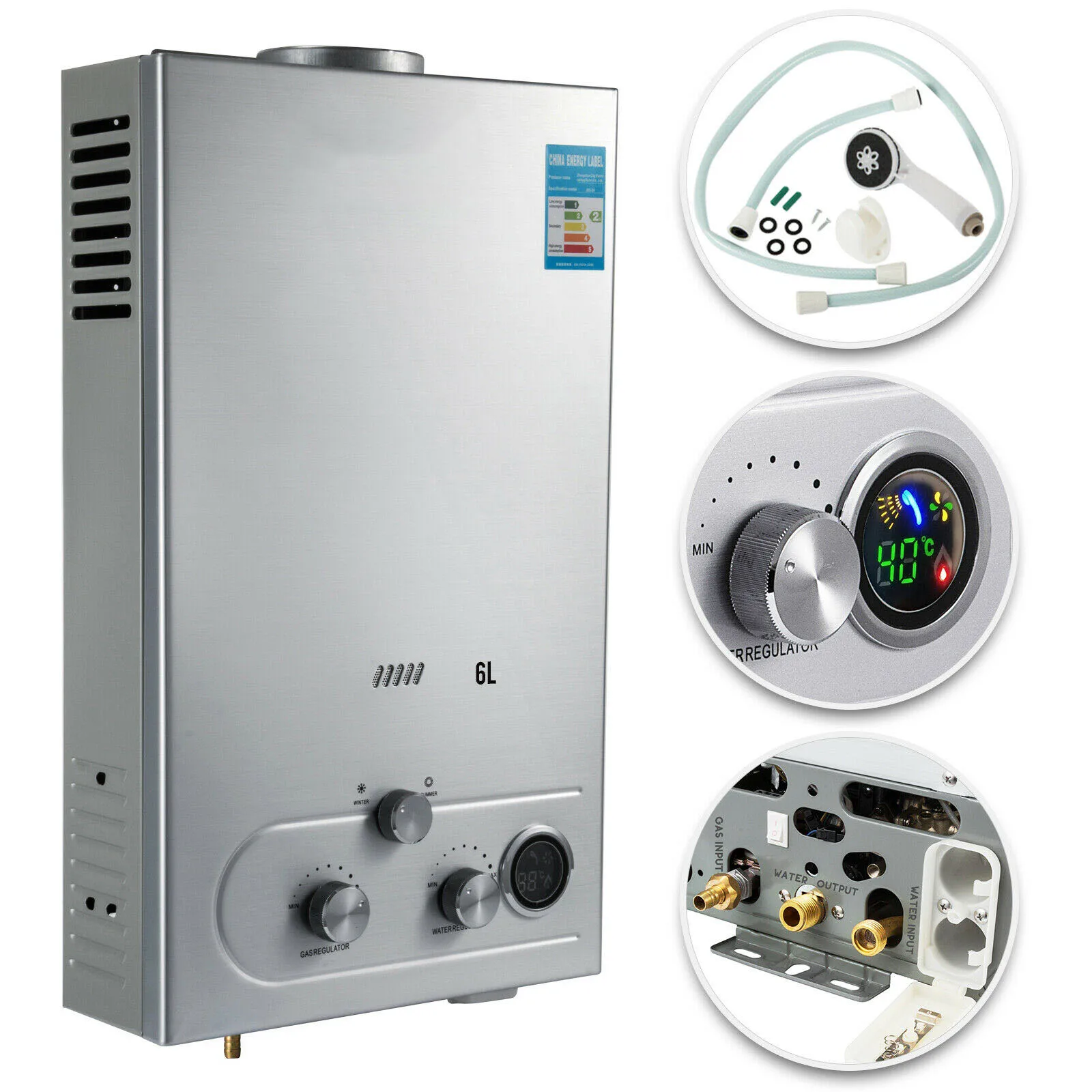 6l Hot Water Storage Gas Water Heater Propane Gas Water Heater
