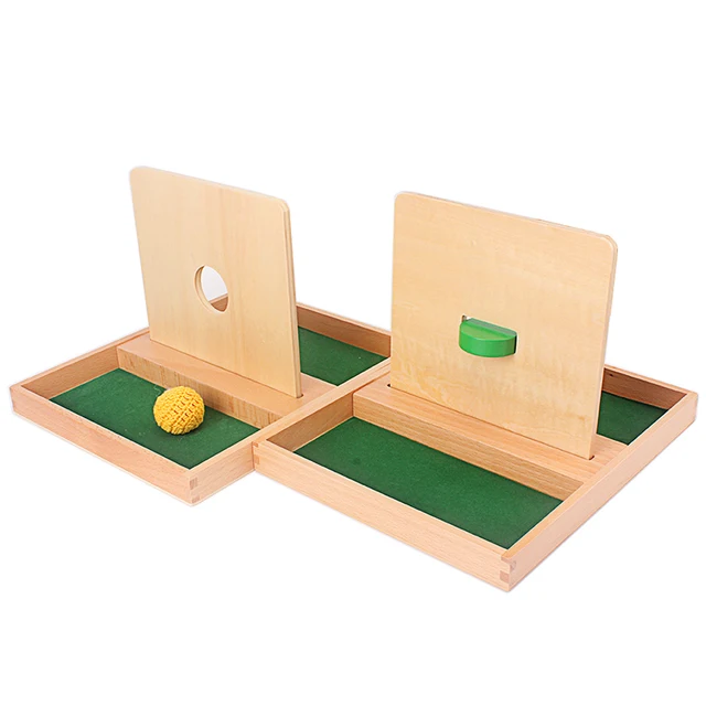 Montessori Sensory Toys Imbucare Box With Box Coin Wooden Vertical Horizontal 4