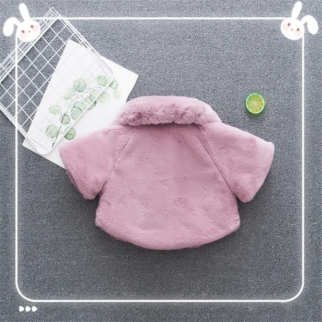 Children Winter coat new baby girl thickeness fur cape for baby Fashion coat cape with balls Cute Kids Clothes 5