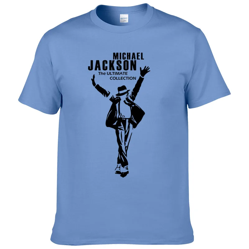 Popular Michael Jackson Men T Shirts Short Sleeve Round Neck Vintage Male Print TEES Vintage Male Cool Boy MJ T Shirts #228