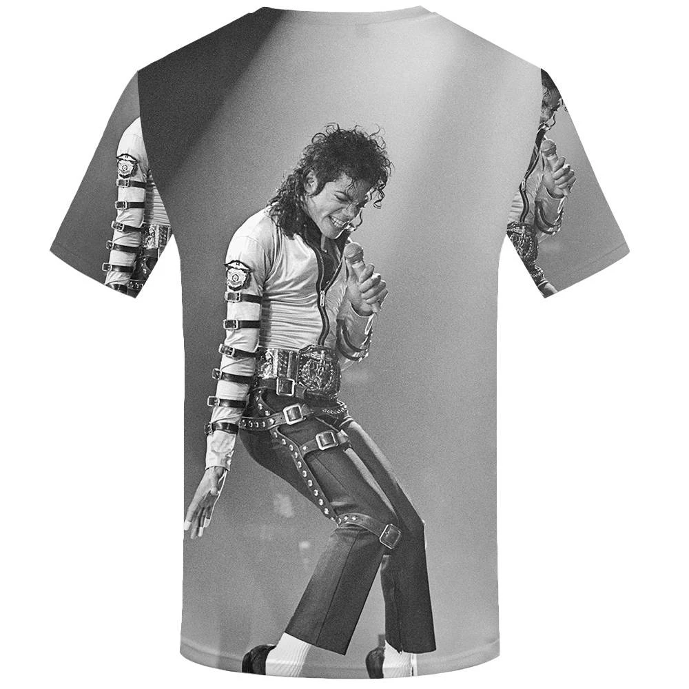 KYKU Michael Jackson T-shirt Dance Clothes Shirts Tees Clothing Tshirt Men Funny 2017 Hip hop Casual Summer