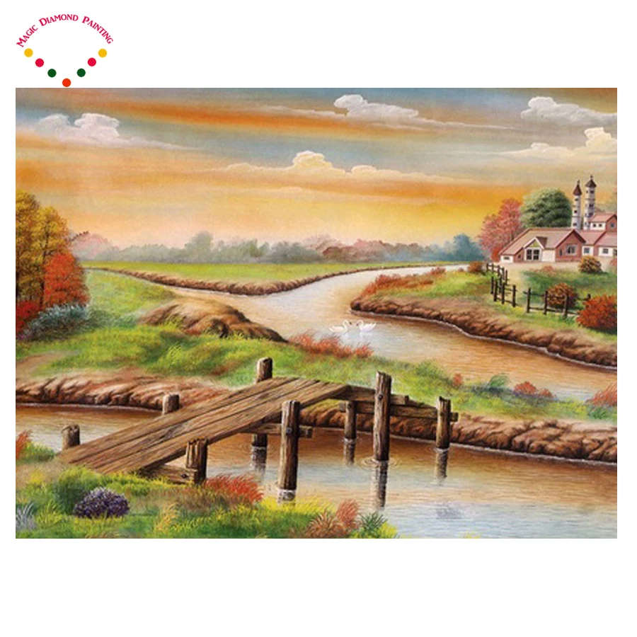 Gambar Pemandangan Jembatan Dan Sungai