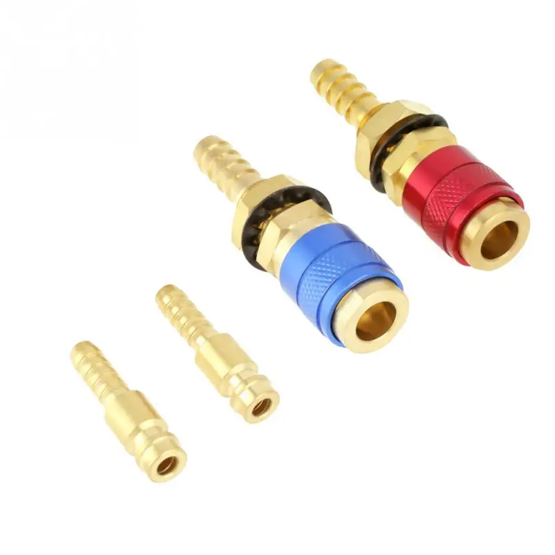 2pcs Set 8mm Water Cooled Gas Adapter Quick Connector Fitting