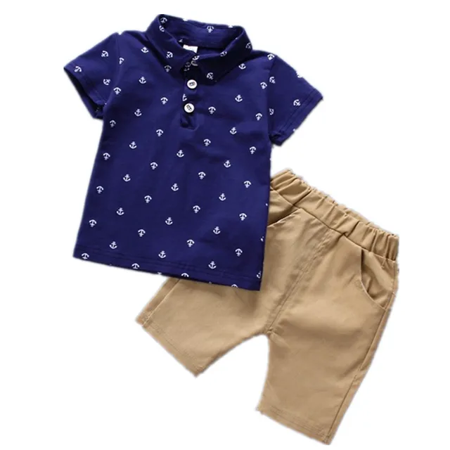 2020 summer Children's Clothes Sets Boys T-shirt and Shorts Pants 2 pieces Clothing sets children's clothing Baby Boys clothes 1