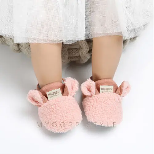 2019 New Fashion  Toddler Newborn Baby Crawling Shoes Boy Girl Lamb Slippers Prewalker Trainers 4