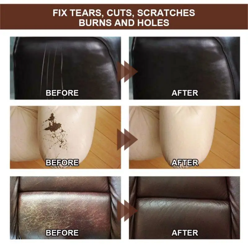 Crafts Leather Repair Filler Cream Kit, How To Cover Scratches On Cream Leather Sofa
