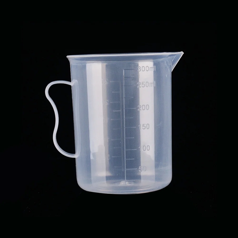 Good Cool Transparent Plastic Lab Measuring Cup Handled Beaker 1000ML