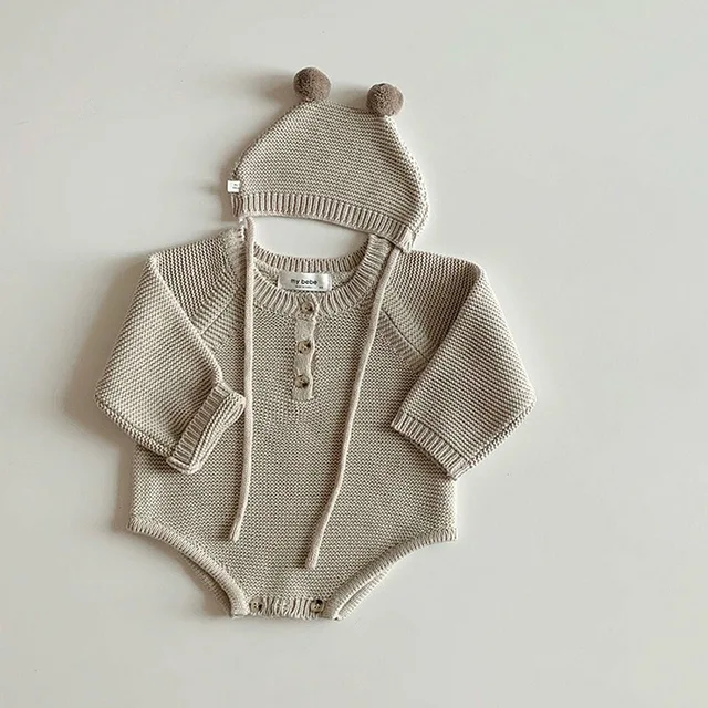 Autumn New Toddler Baby Boys Girls Knitted Bodysuit Infant Jumpsuit Knitwear  4