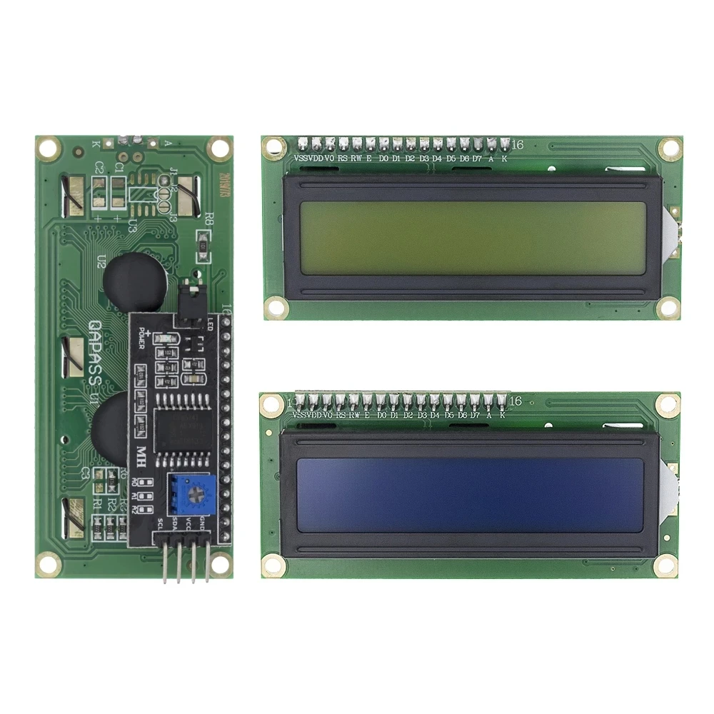 TENSTAR ROBOT LCD1602+I2C LCD 1602 module Blue/Green screen PCF8574 IIC/I2C LCD1602 Adapter plate for arduino