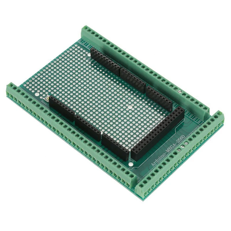 26~16AWG Mega-2560 Prototype Screw Terminal Block Shield Board Socket Kit For Arduino Pcb Carrier And Fr-4 Glass Fiber