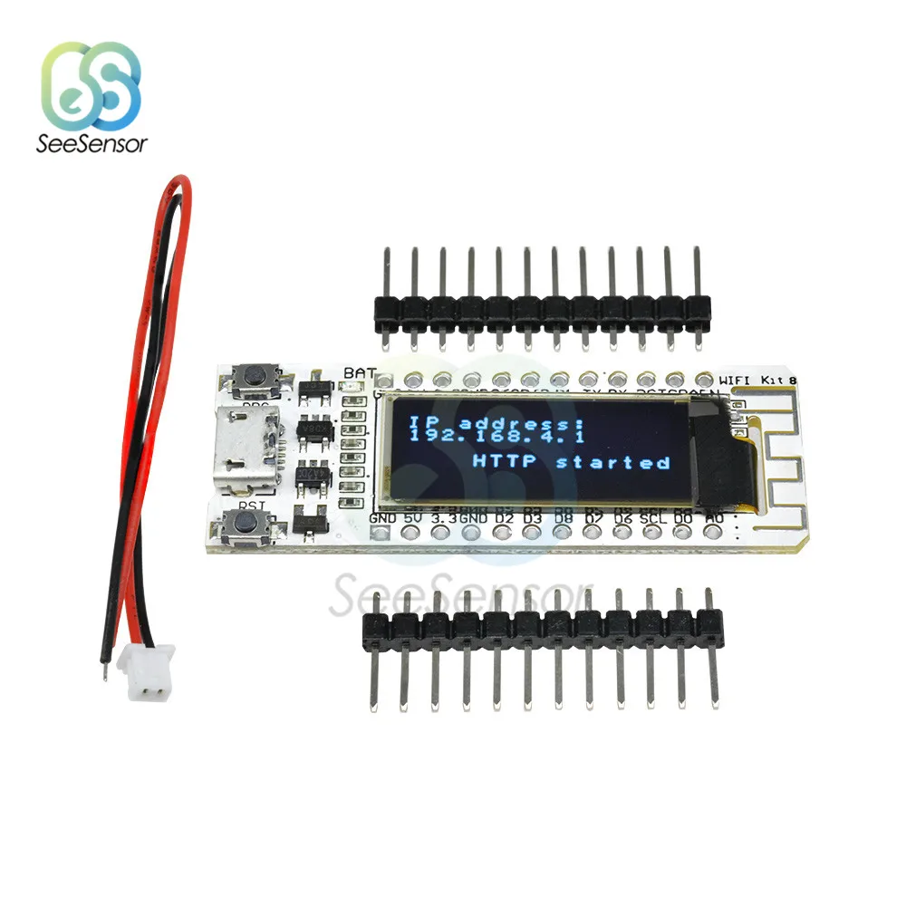 0.91" ESP8266 Wi-Fi Chip 0.91 inch OLED CP2014 32Mb Flash ESP 8266 Module Internet of things Board PCB for Arduino