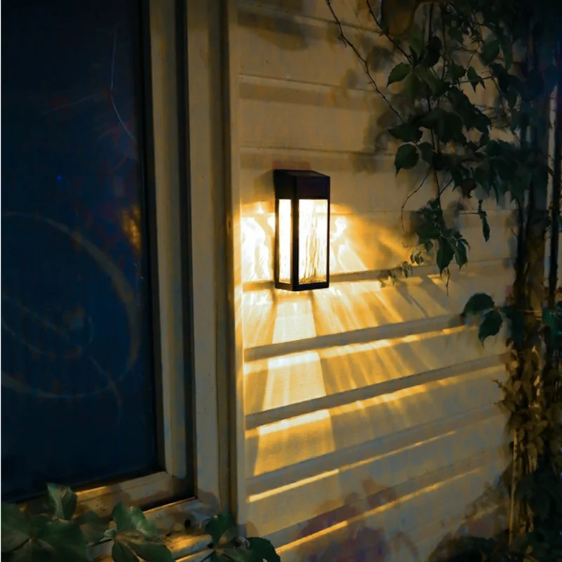 Solar Powered LED Wall Light Outdoor Lighting for Garden Smart Path Garage Yard Street Lamps Waterproof IP65