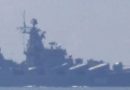 U.S destroyer tails Russian cruiser