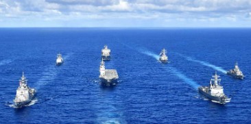 US, Japanese and South Korean warships conduct submarine hunting exercises near North Korea