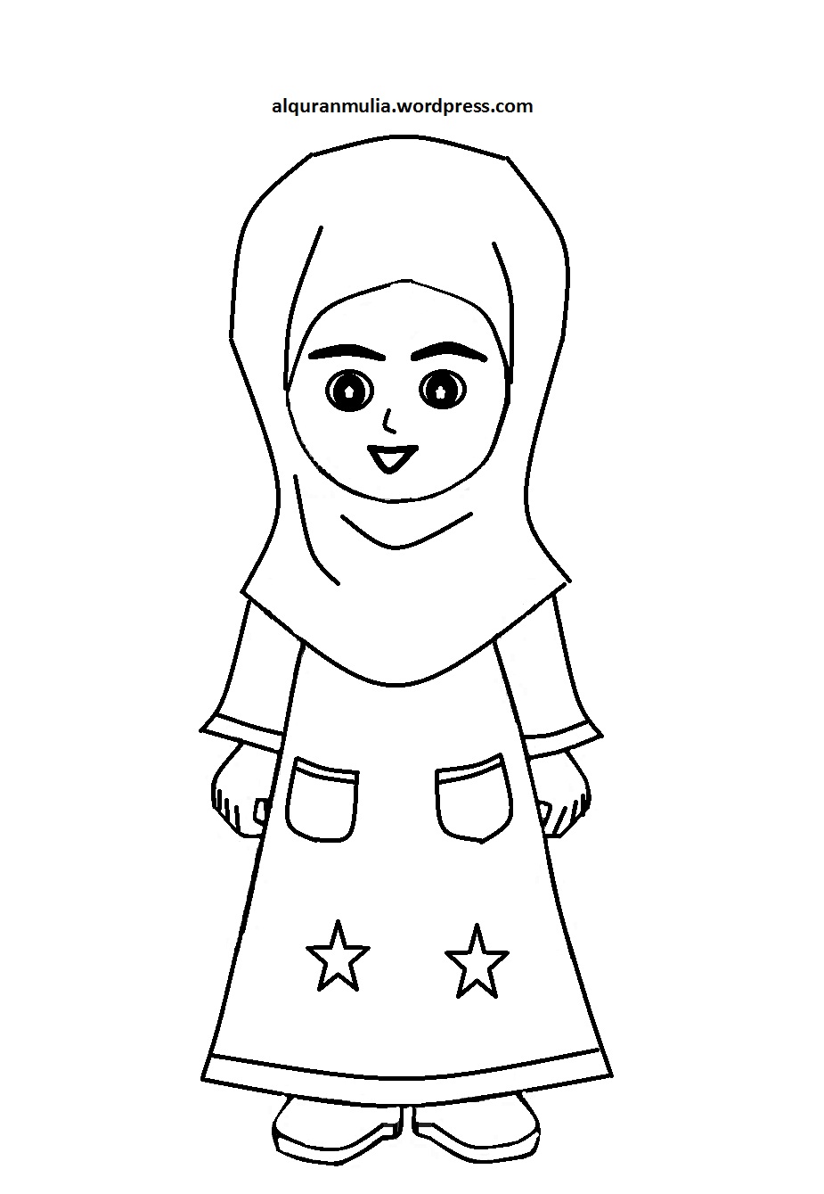 Gambar Kartun Orang Muslim Perempuan