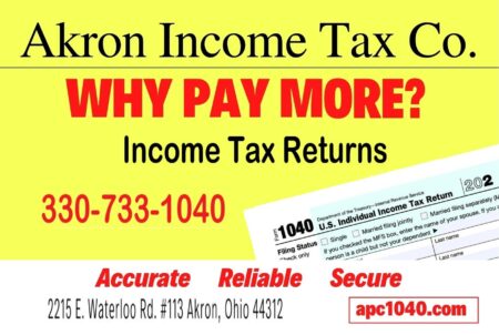 tax service, Akron Income Tax Preparation
