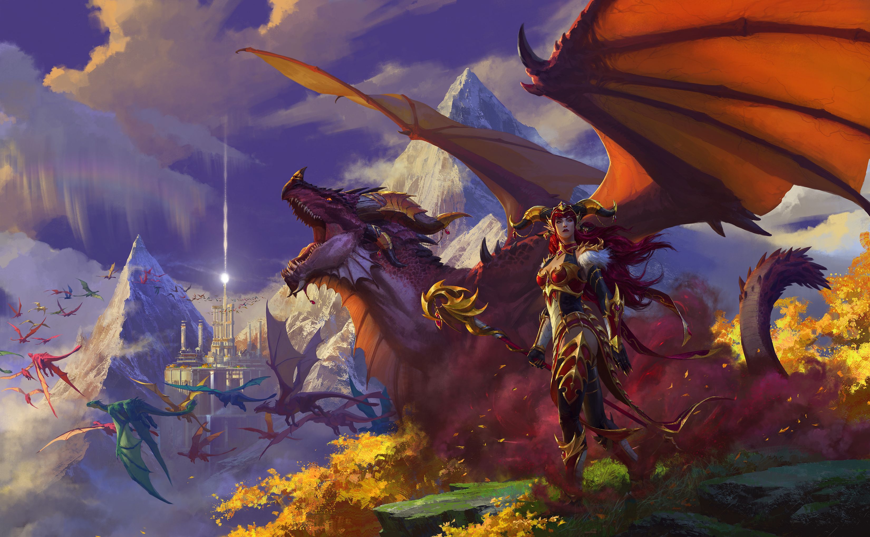 Image for World of Warcraft players will soar to the Dragon Isles in the Dragonflight expansion