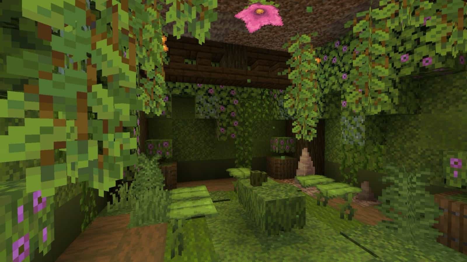 Image for Minecraft azalea trees and azalea blocks - Where to find and what to do with them