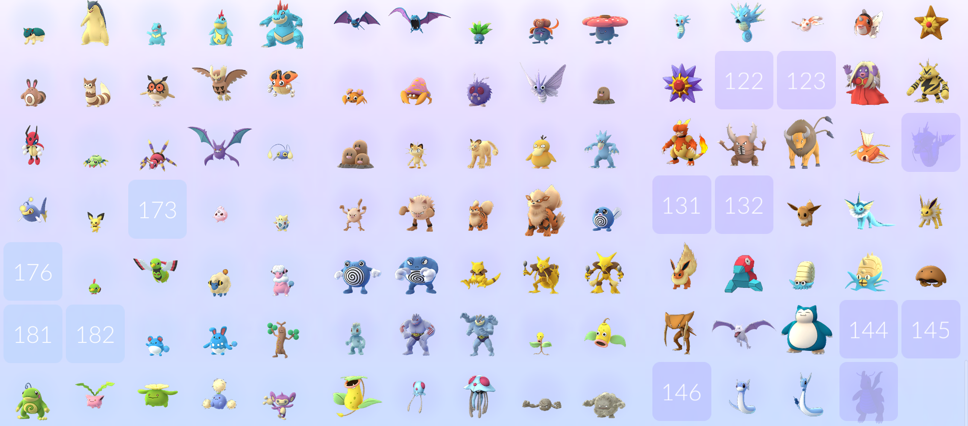 Image for Pokemon Go: how many Pokemon are there in the game's Pokedex?