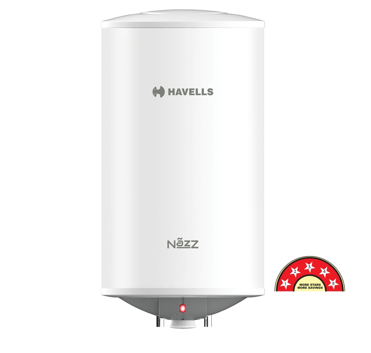 Nazz 15 Litre Electric Storage Water Heater White Grey