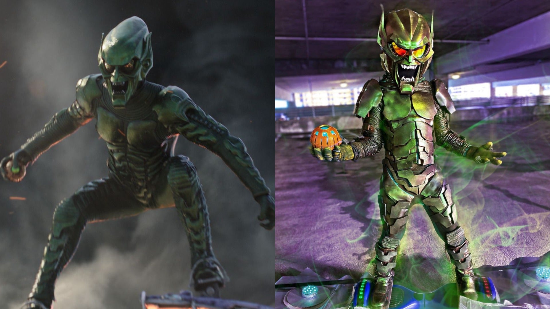 Green Goblin cosplay from Spider-Man: No Way Home