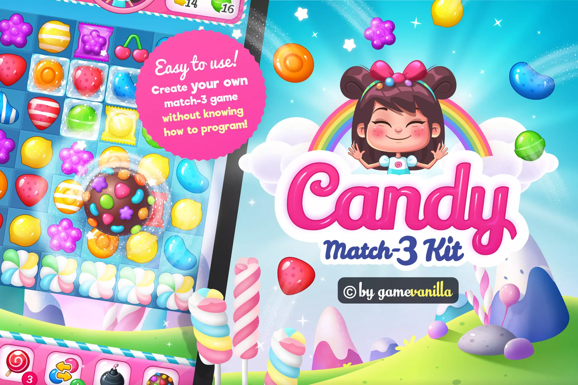 [Download] Candy Match 3 Kit Unity v1.7.0 