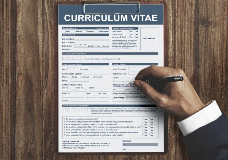 Curriculum Vitae CV Podanie o pracę Koncepcja
