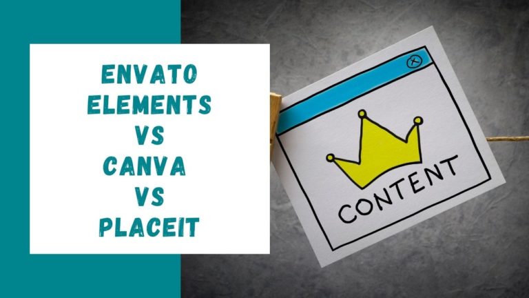 Envato 元素 vs canva vs placeit