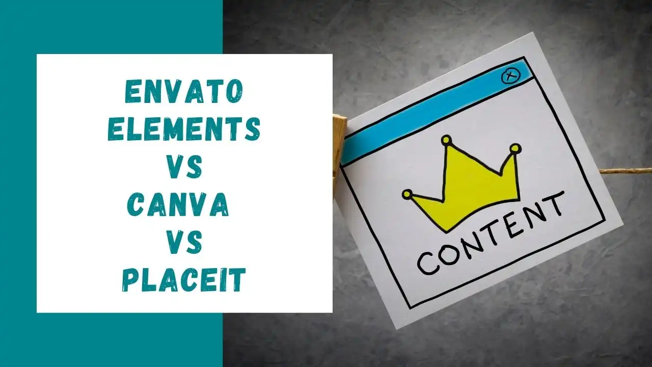 Envato 元素 vs canva vs placeit
