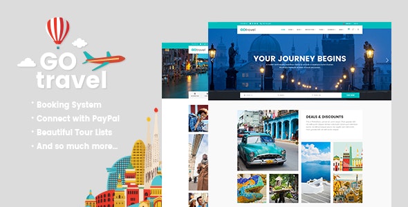 GoTravel Agenție de turism de călătorie Tema WordPress