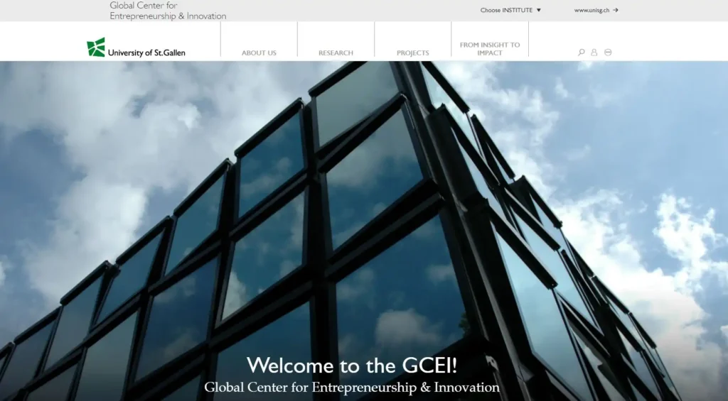 Universität St. Gallen Global Center for Entrepreneurship and Innovation