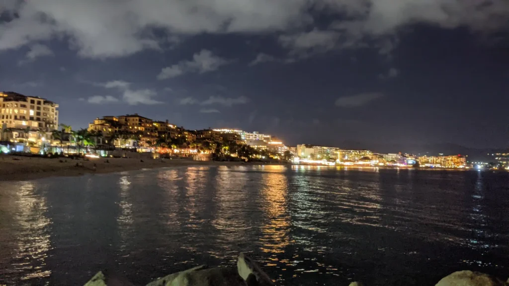 Vista notturna di Los Cabos Google Pixel 3a