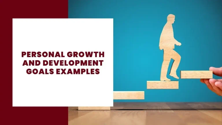 exemplos de objectivos pessoais de crescimento e desenvolvimento