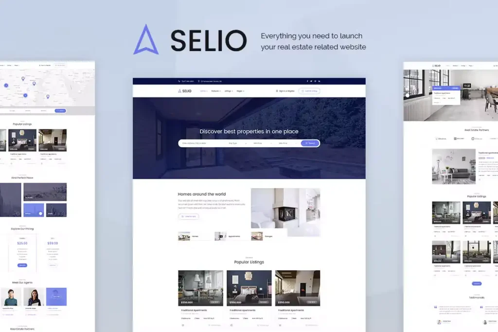 Selio Real estate wordpress theme
