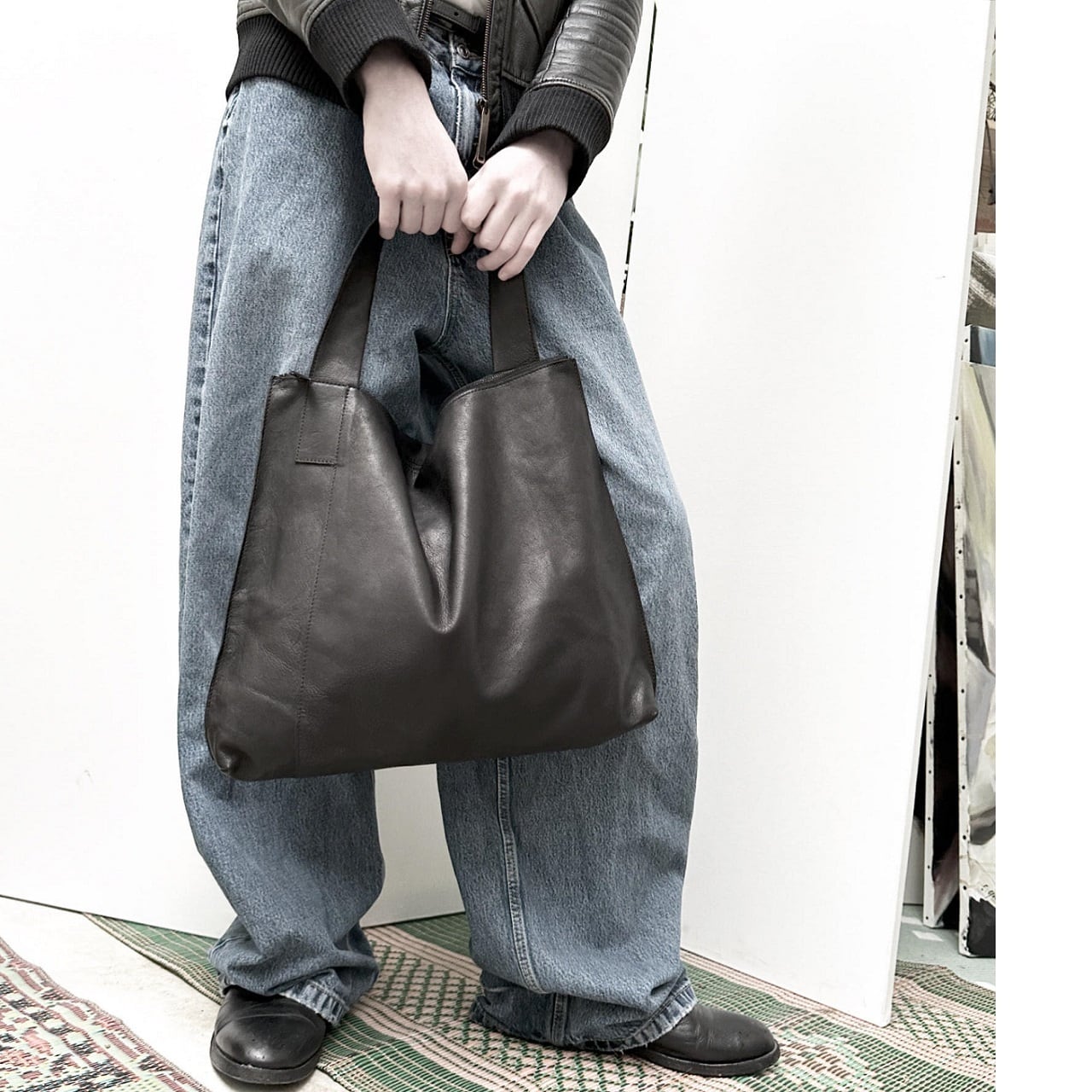 183ABG14　Leather shoulder bag 'simple' 2　ショルダーバッグ