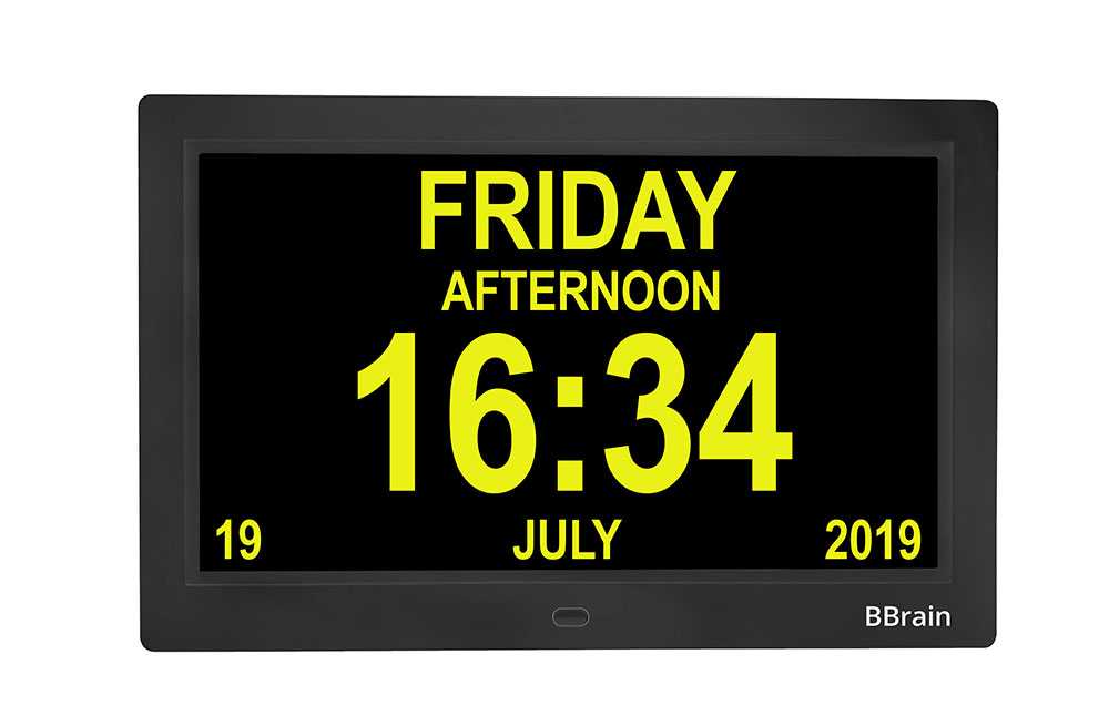 Banner Basic Digital Calender Clock black - yellow