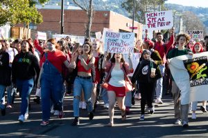 Berkeley High School students walk out in a march to the BUSD Superintendent