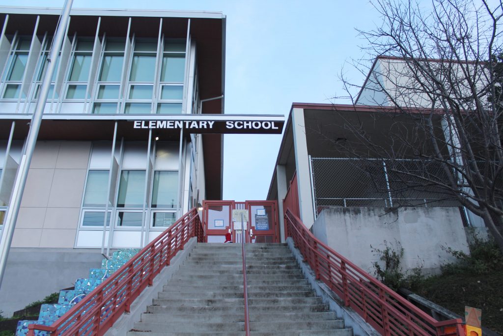 The newly named Ruth Acty Elementary School sits at the corner of Ada Street and Acton Street in North Berkeley.