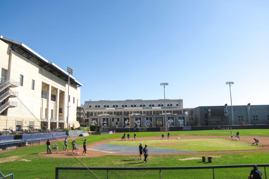 The University of California, Berkeley’s baseball team plays a game.