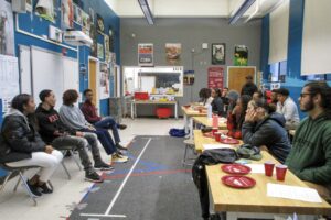 NSBE holds a club meeting featuring BHS alumni. 