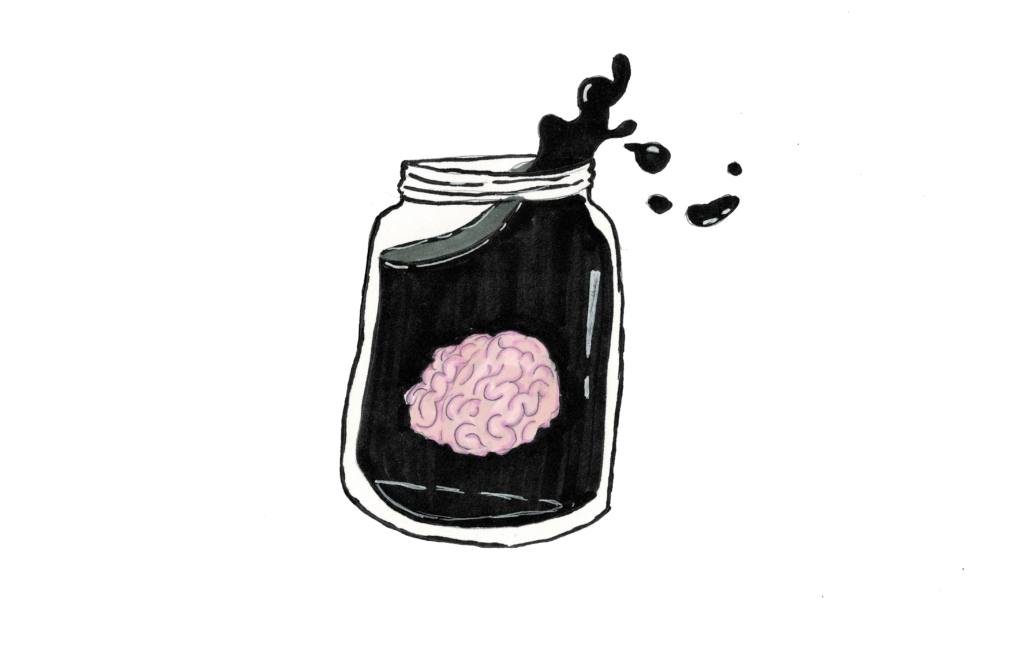 A brain in a jar