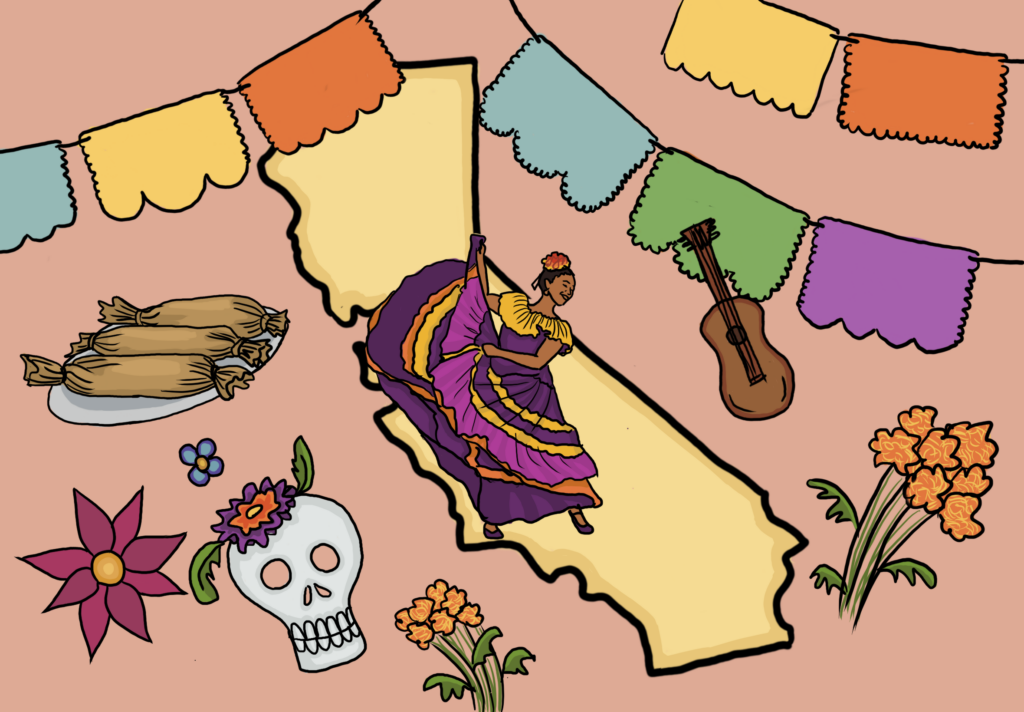 Illustration of Latinx Culture in California