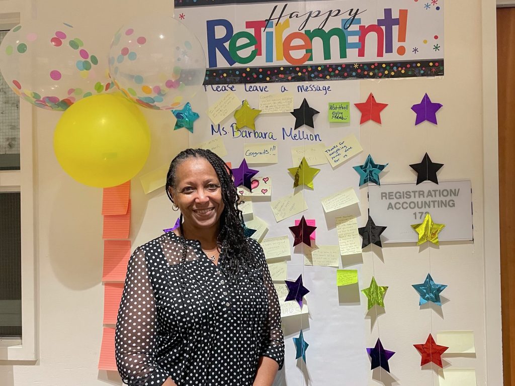 Barbara Mellion has worked at BHS since 1980 and is now planning to retire from her position as district registrar. 